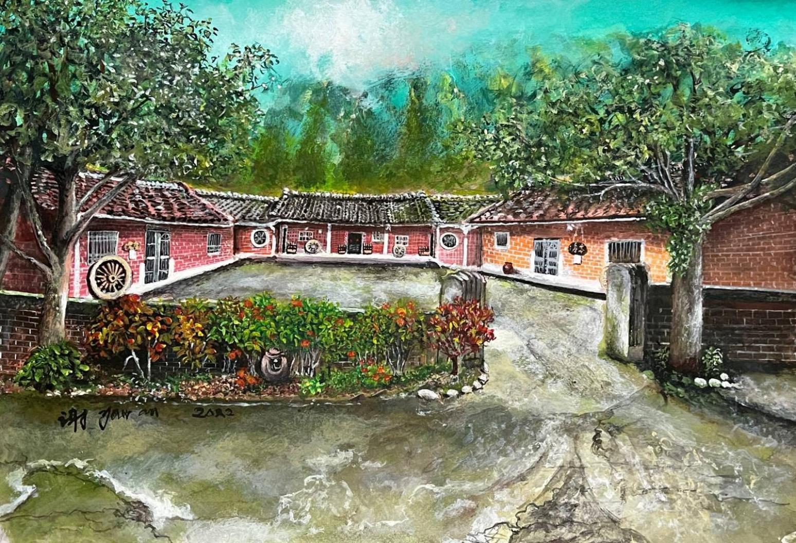 Hong Wa Cuo南投埔里紅瓦厝山居民宿 Exterior foto